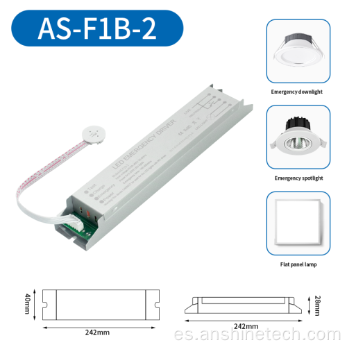 Unidad de arranque de emergencia con lámpara LED